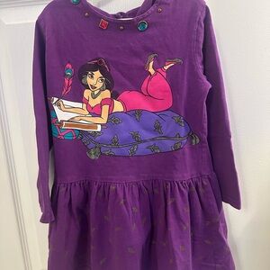 Vintage The Disney Store Aladdin Princess Jasmin Dress Rhinestone Jewel Neck 5/6